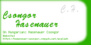 csongor hasenauer business card